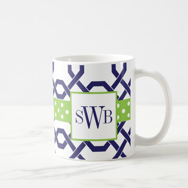 Mit Monogramm Tasse von Gitter und Grosgetreide (Rechts)
