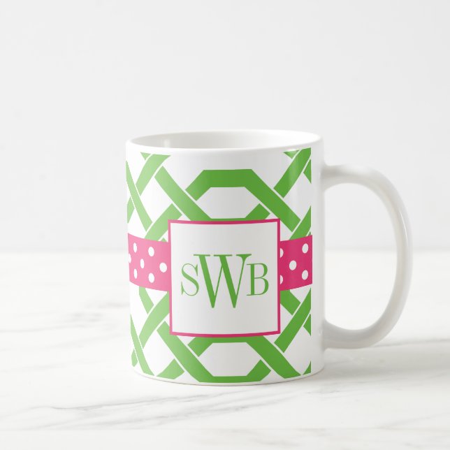 Mit Monogramm Tasse von Gitter und Grosgetreide (Rechts)