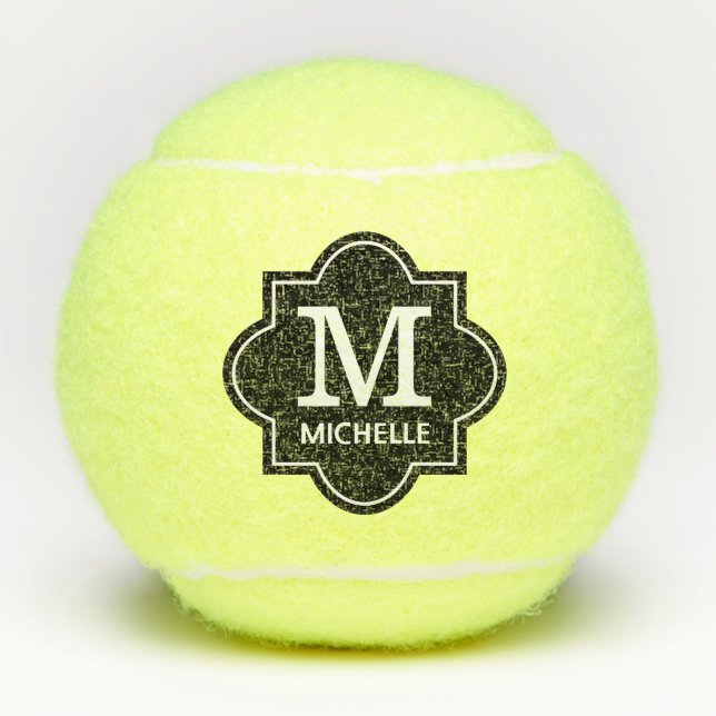 Mit Monogramm Tennisbälle (Vorderseite)