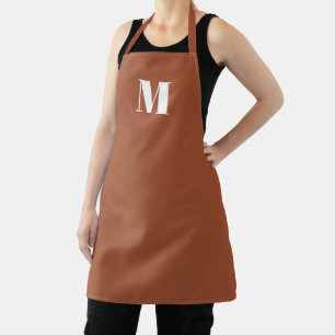 Mit Monogramm Terracotta-kundenspezifische Anfangs Schürze