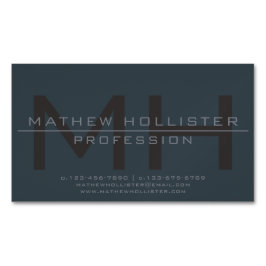 Mit Monogramm, tiefe und verworrene Farben für Män Magnetische Visitenkarte