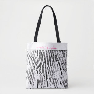 Mit Monogramm Tierausdruck Tasche