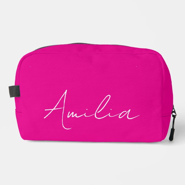 Mit Monogramm Toilettentasche, Personalisierte Bra Waschbeutel (Vorderseite)