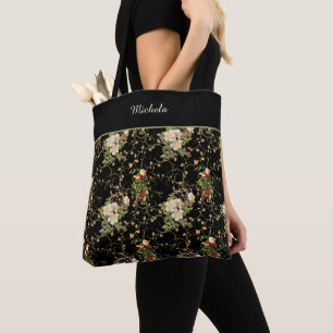 Mit Monogramm Totbeutel mit Blumenmuster Tasche