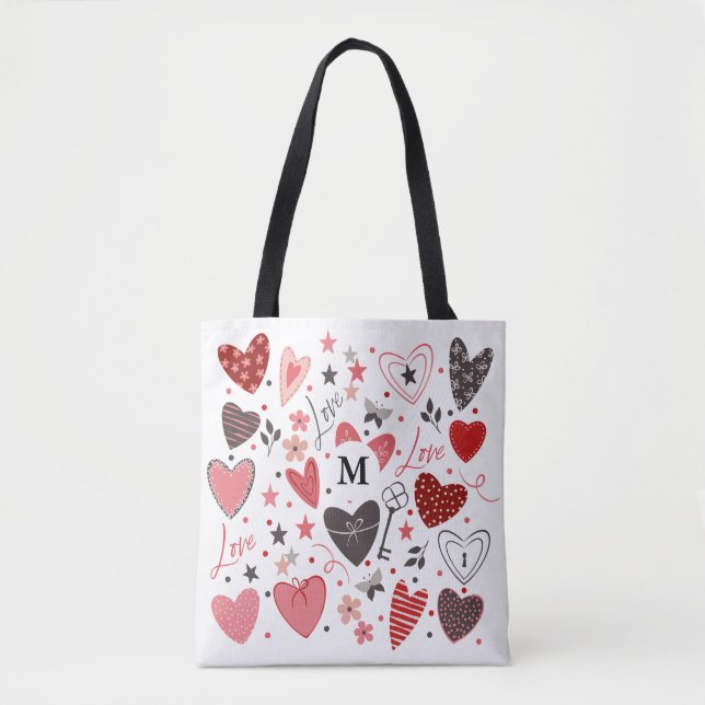 Mit Monogramm Totbeutel Tasche (Vorderseite)
