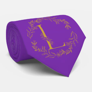 Mit Monogramm Trauzeugen für die Traubenfarbe Krawatte