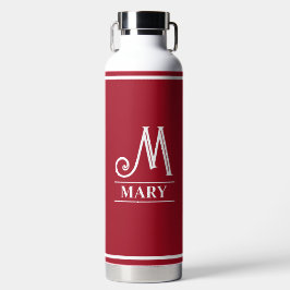 Mit Monogramm Trinkflasche