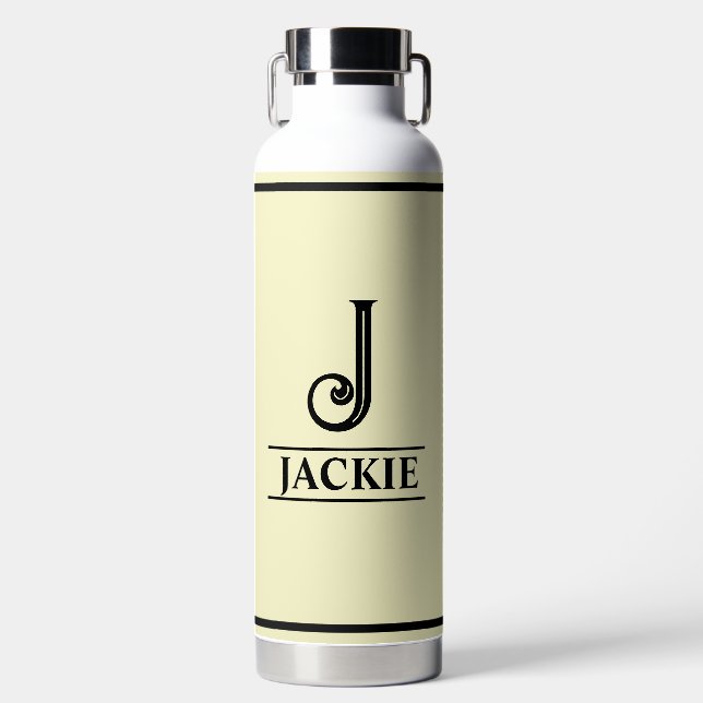 Mit Monogramm Trinkflasche (Vorderseite)