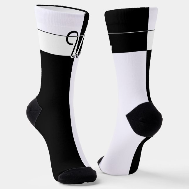 MIT MONOGRAMM U SOCKEN (Gewinkelt)
