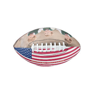 Mit Monogramm US-amerikanisches Flaggenteam Foto P Football