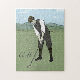 Mit Monogramm Vintage Artgolfkunst