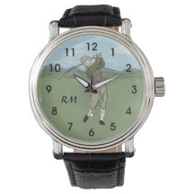Mit Monogramm Vintage Golfart