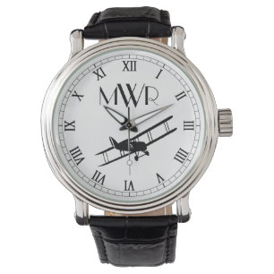 Mit Monogramm Vintage Zweiebene Armbanduhr