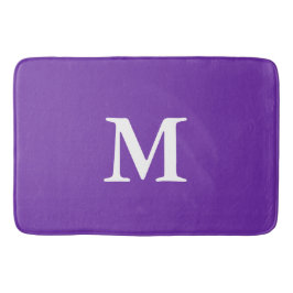 Mit Monogramm Violett Lila Badematte