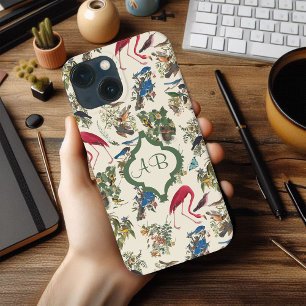 Mit Monogramm Vögel von John James Audubon Case-Mate iPhone Hülle