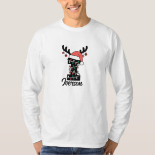 Mit Monogramm Weihnachten  Personalisierter Urlaub T-Shirt