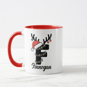 Mit Monogramm Weihnachten  Personalisierter Urlaub Tasse
