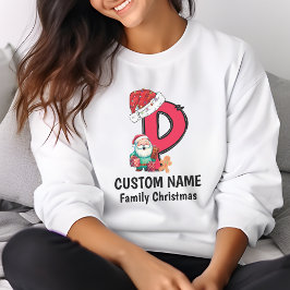 Mit Monogramm Weihnachtsfamilien personalisieren m T-Shirt