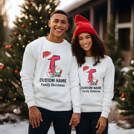 Mit Monogramm Weihnachtsfamilien personalisieren m T-Shirt