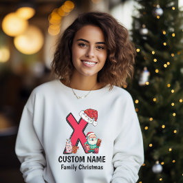 Mit Monogramm Weihnachtsfamilien personalisieren m T-Shirt