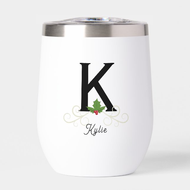 Mit Monogramm Weihnachtsfeier (Vorderseite)
