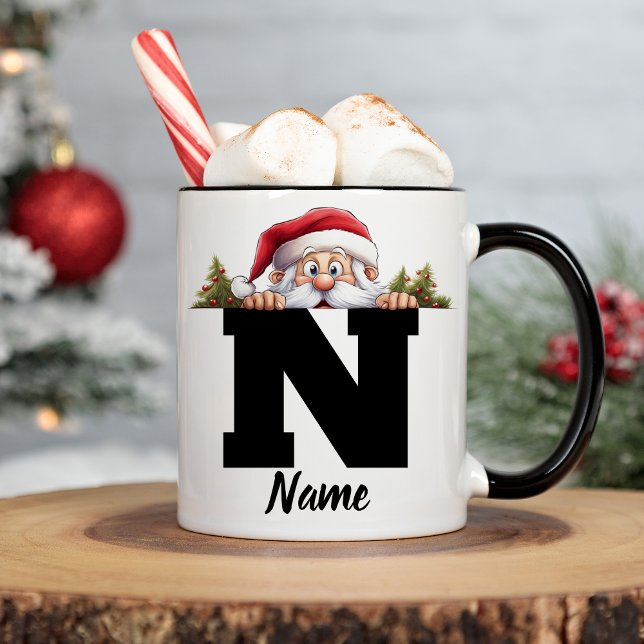 Mit Monogramm Weihnachtsferien Personalisiert Kaffeetasse (Von Creator hochgeladen)