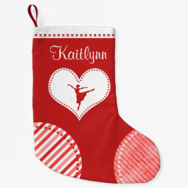 Mit Monogramm Weihnachtsflecken-Tanz Kleiner Weihnachtsstrumpf