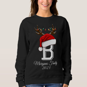 Mit Monogramm Weihnachtsmatte Sweatshirt