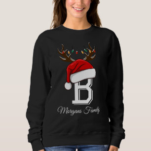 Mit Monogramm Weihnachtsmatte Sweatshirt