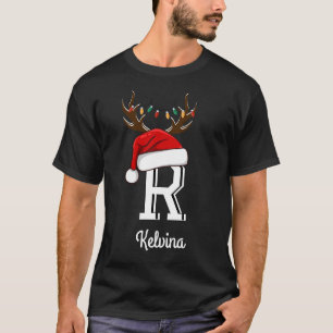 Mit Monogramm Weihnachtsmatte T-Shirt
