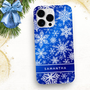 Mit Monogramm Weihnachtsschneeflocken Case-Mate iPhone 14 Pro Max Hülle