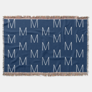 Mit Monogramm Weißer Brauch Decke