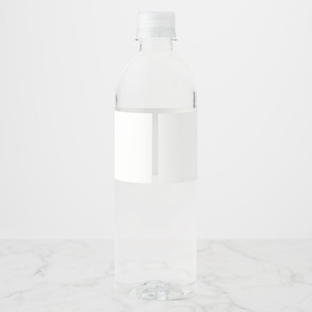 Mit Monogramm Weißwasserflaschen für Diner en Blan (Rückseite)