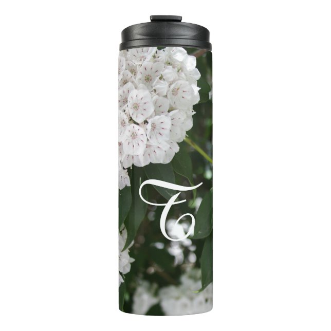 Mit Monogramm White Mountain Laurel Flasche (Vorderseite)