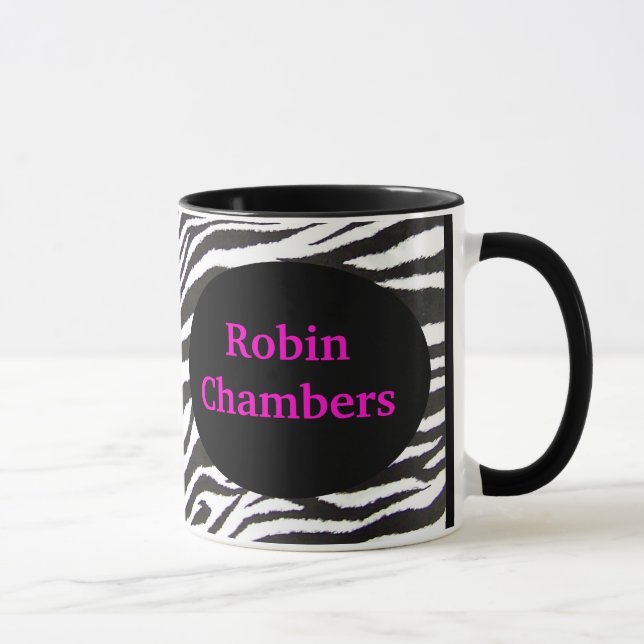 MIT MONOGRAMM ZEBRA-DRUCK - TASSE (Rechts)