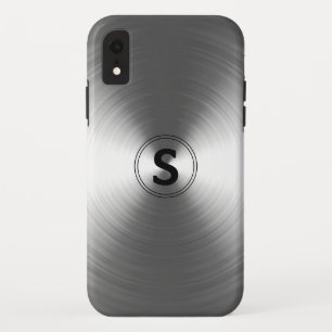 Mit Monogramm, zeitgemäßes Silberstrahlmuster Case-Mate iPhone Hülle