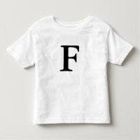Mit Monogramm zuerstt-Shirt des Buchstaben F