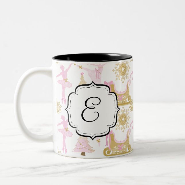 Mit Monogramm Zweifarbige Tasse (Links)