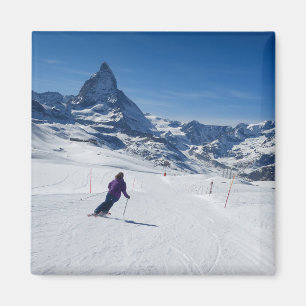Mit Mt. Matterhorn in Zermatt Ski fahren, die Magnet