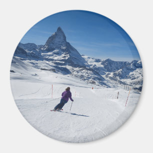 Mit Mt. Matterhorn in Zermatt Ski fahren, die Magnet
