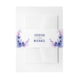 💍 mit Namen Cornflower Reverie Einladungsbanderole