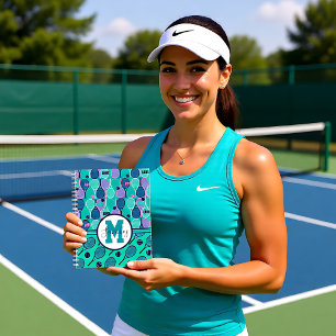 Mit Namen Mini und lila Tennisschläger Planer
