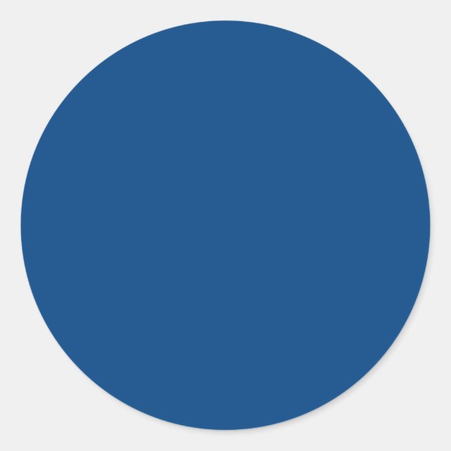 Mit nichts außer Farbe - Royal Blue Runder Aufkleber (Vorderseite)