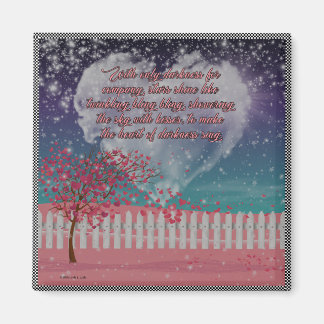 Mit nur der Dunkelheit für den Firmenmagnet Magnet