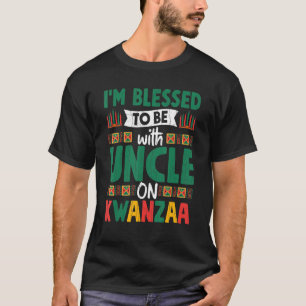 Mit Onkel gesegnet auf Kwanzaa Spaß Afrikaner Amer T-Shirt