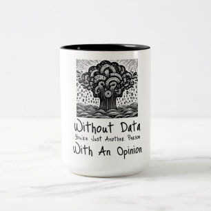 Mit Out-Daten Zweifarbige Tasse