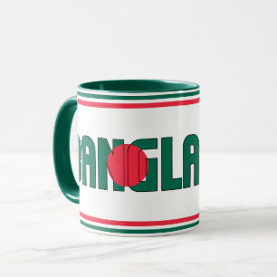 Mit patriotischem Kaffee aus Bangladesch nippen Tasse