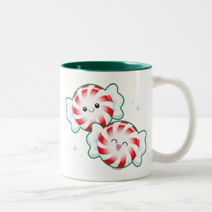 Mit Pfefferminzaroma! Zweifarbige Tasse