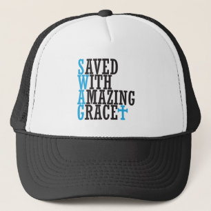 Mit Phantastischer Grace SWAG Christlicher Crosshu Truckerkappe
