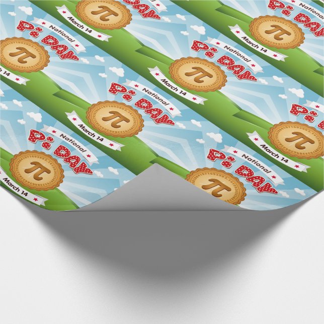 Mit Pi Day Geschenkpapier (Ecke)